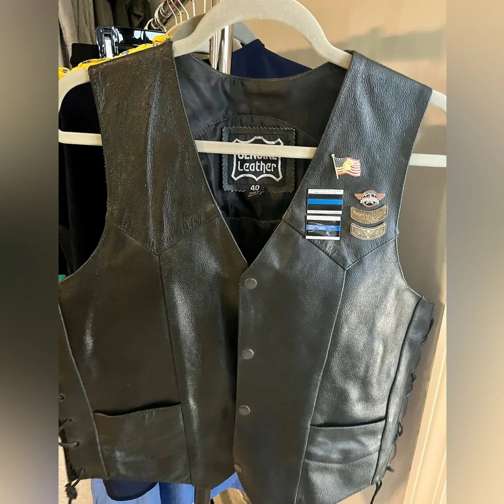 Harley Davidson motorcycle vest
